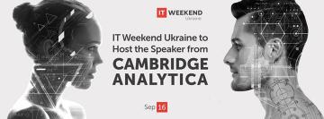 Як Big Data змінює світ: Chief Data Officer компанії Cambridge Analytica вперше виступить в Україні на конференції IT Weekend
